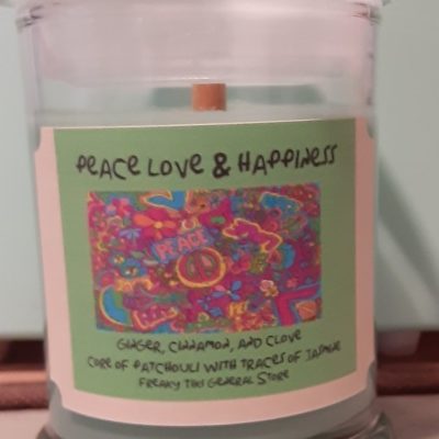 Love Peace & Happiness Candle (patchouli)