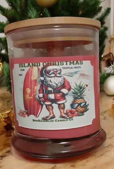 Island Christmas Candle