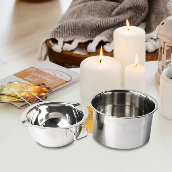 2pcs Candle Wax Melting Pot Set