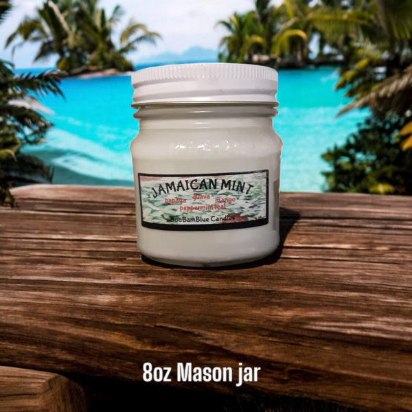 Jamaican Mint Candle from BooBamBlue Candle Co