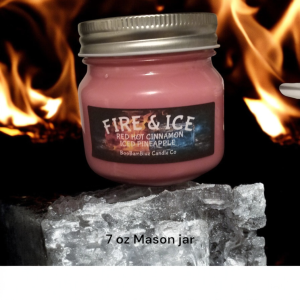 Fire & Ice candle