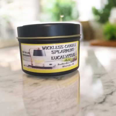 Spearmint Eucalyptus Wickless candle