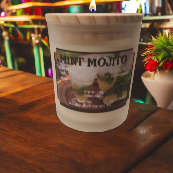 Mint Mojito candle from BooBamBlue Candle Co