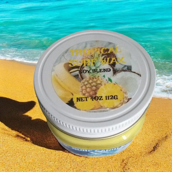 Tropical Surf Wax Candle 4oz mason - Image 2