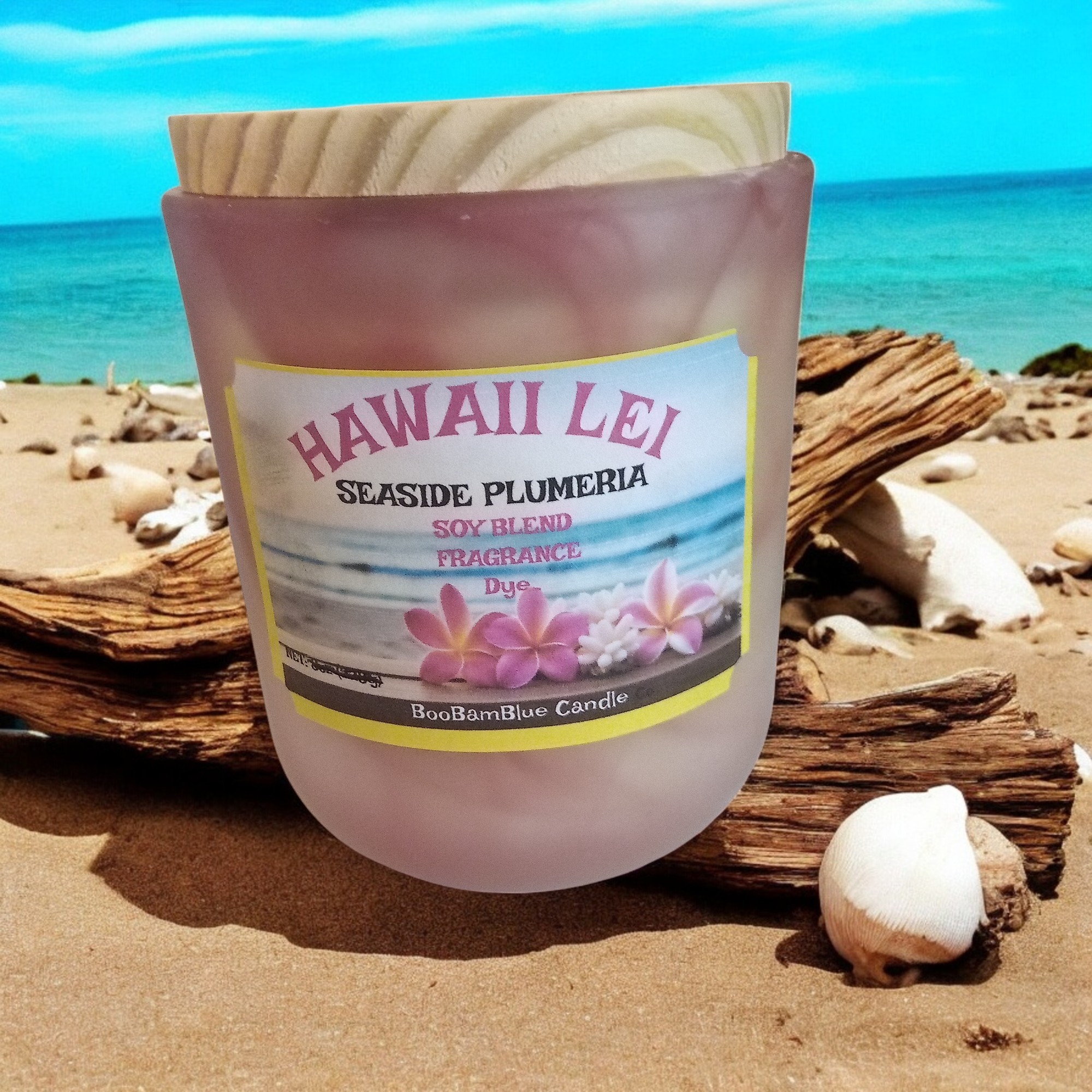Hawaii Lei Seaside Plumeria Candle