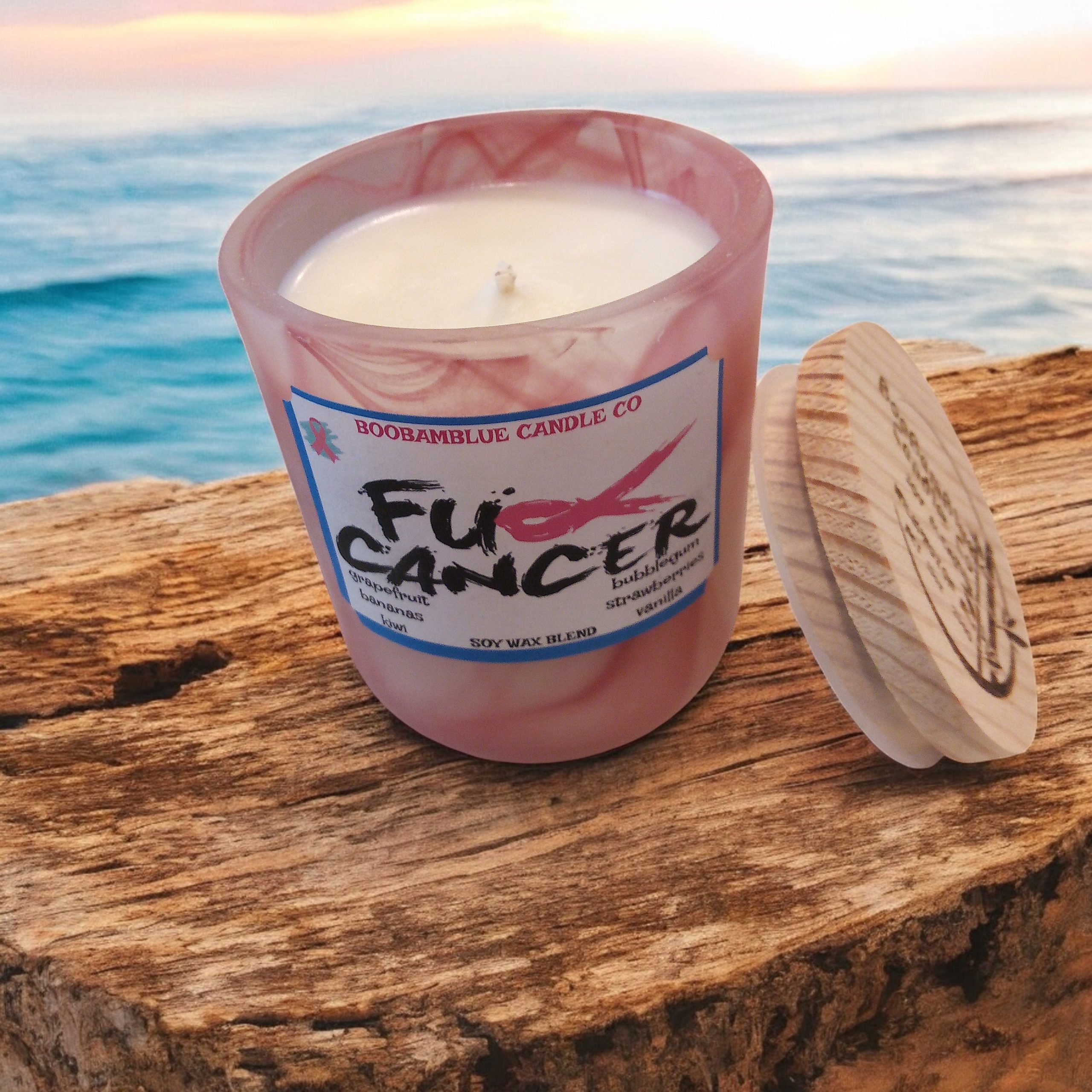 Fuck cancer candle