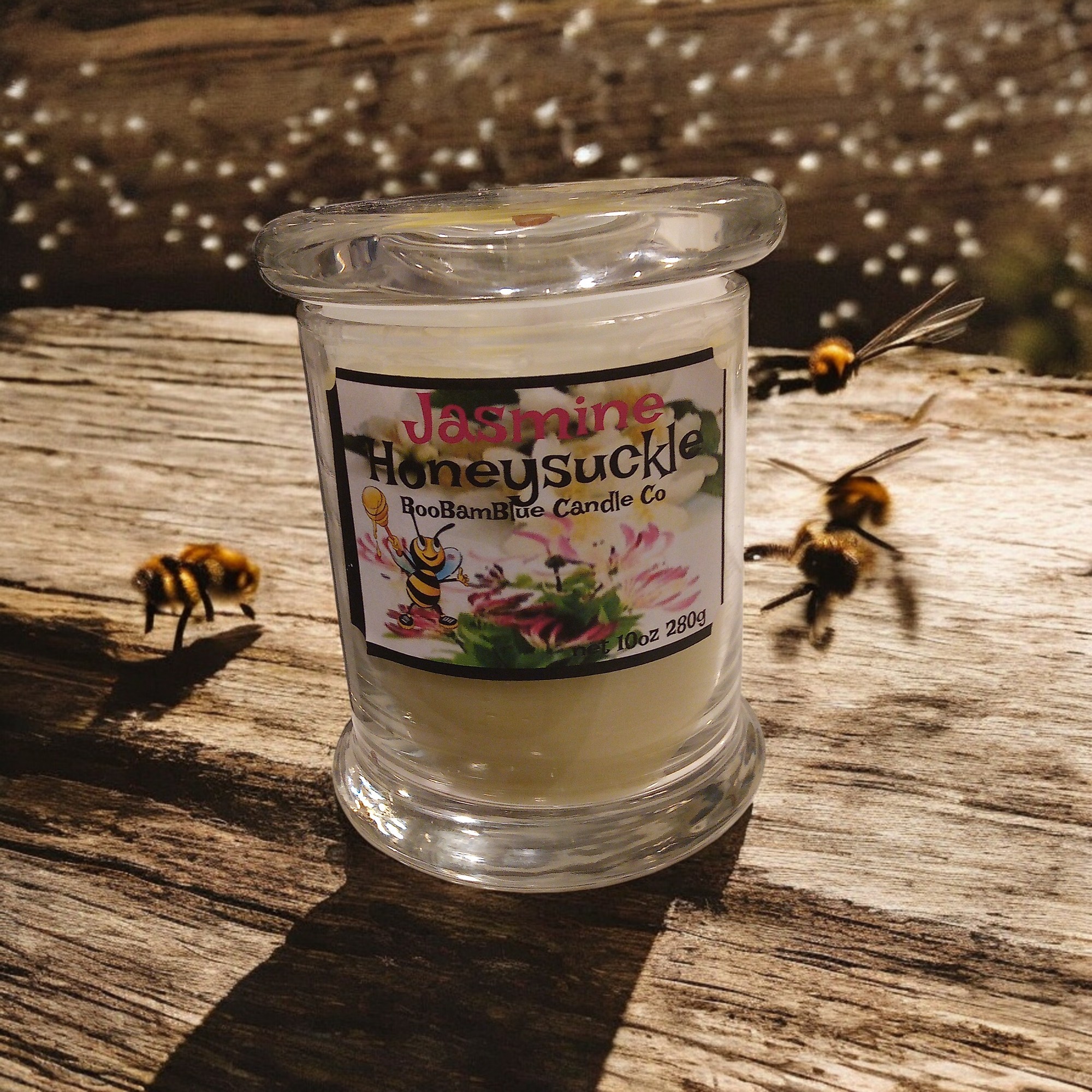 Bees wax Candle Honeysuckle